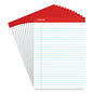 Universal Perforated Writing Pads, Wide Rule, 8.5" x 11.75", 50 Sheets, Dozen (UNV20630)