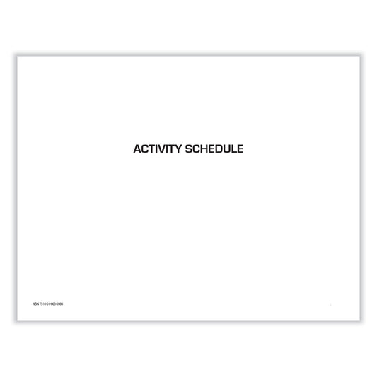 Unicor 7510016650589, Activity Schedule, 11 x 8.5, White Cover, 12-Month (Jan to Dec): 2026, 10/Pack