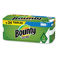 Bounty Select-a-Size Kitchen Roll Paper Towels, 2-Ply, White, 6 x 11, 135 Sheets/Roll, 8 Triple Rolls/Carton (05661)