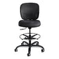 Safco Vue Heavy-Duty Extended-Height Stool, Supports Up to 350 lb, 23" to 32.5" Seat Height, Black Vinyl Seat, Black Base (3394BV)