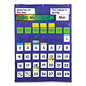 Carson-Dellosa Complete Calendar and Weather Pocket Chart, 51 Pockets, 26 x 37.25, Blue (158003)