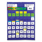 Carson-Dellosa Complete Calendar and Weather Pocket Chart, 51 Pockets, 26 x 37.25, Blue (158003)