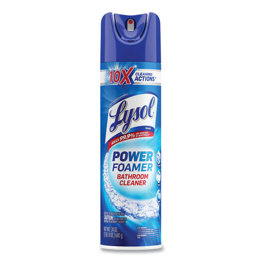 Lysol(R) Power Foam Bathroom Cleaner, Island Breeze, 24 oz. Spray Can (02569)