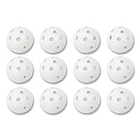 Champion Sports Plastic Baseballs, 9" Diameter, White, 12/Set (PLBB)