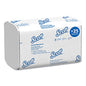 Pro Scottfold Towels, 1-Ply, 9.4 x 12.4, White, 175 Towels/Pack, 25 Packs/Carton (01980)
