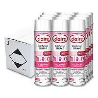 Claire Spray Q Disinfectant, Country Fresh Scent, 17 oz Aerosol Spray, Dozen (1001)