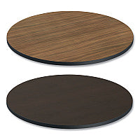 Alera Reversible Laminate Table Top, Round, 35.5" Diameter, Espresso/Walnut (ALETTRD36EW)