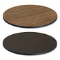 Alera Reversible Laminate Table Top, Round, 35.5" Diameter, Espresso/Walnut (ALETTRD36EW)