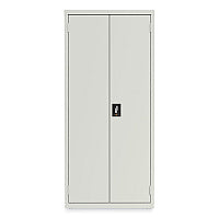 Alera Economy Assembled Storage Cabinets, 3 Shelves, 30" x 15" x 66", Light Gray (ALEHCM6615LG)