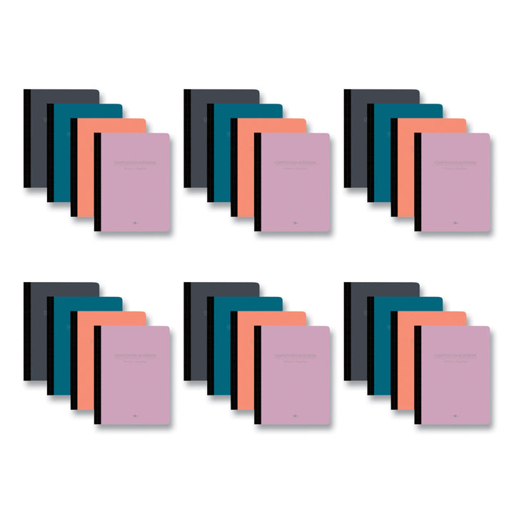 Roaring Spring Poly Flex Composition Notebook, Med/College Rule, Assorted Cover, (70) 9.75 x 7.5 Sheets, 24/Carton (77294CS)