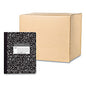 Roaring Spring Hardcover Marble Composition Book, Unruled, Black Marble Cover, (50) 9.75 x 7.5 Sheets, 48/Carton (77260CS)