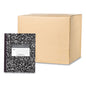 Roaring Spring Flexible Cover Composition Notebook, Wide/Legal Rule, Black Marble Cover, (100) 8.5 x 7 Sheets, 144/Carton (77331CS)