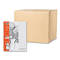 Roaring Spring Whitelines Notebook, Medium/College Rule, Gray/Orange Cover, (70) 8.5 x 11 Sheets, 12/Carton (17000CS)