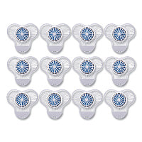 Boardwalk(R) Urinal Screen w/Non-Para Cleaner Block, Green Apple, 12/Box (BWKNUS)