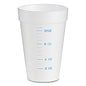 Dart Graduated Foam Medical Cups, 16 oz, White, 25/Pack, 40 Packs/Carton (16J16GRAD)