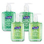 PURELL Advanced Hand Sanitizer Soothing Gel, 8 oz Pump Bottle, Fresh Scent, 4/Pack (967406ECDPK)
