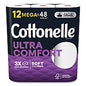 Cottonelle(R) Ultra Toilet Paper, 2-Ply, 284 Sheets, 48 Rolls (55494)