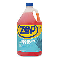 Zep Antibacterial Hand Soap Refill, Fragrance-Free, 1 gal, 4/Carton (R46124)