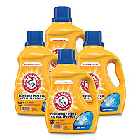 Arm & Hammer Dual HE Clean-Burst Liquid Laundry Detergent, 105 oz Bottle, 4/Carton (3320050024)