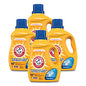 Arm & Hammer Dual HE Clean-Burst Liquid Laundry Detergent, 105 oz Bottle, 4/Carton (3320050024)