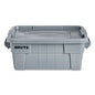Rubbermaid Commercial BRUTE Tote with Lid, 14 gal, 27.5" x 16.75" x 10.75", Gray (9S30GRAEA)