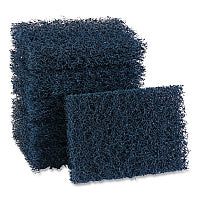 Boardwalk(R) Extra Heavy-Duty Scour Pad, 3 1/2 x 5, Blue/Gray (BWK188)