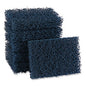 Boardwalk(R) Extra Heavy-Duty Scour Pad, 3 1/2 x 5, Blue/Gray (BWK188)