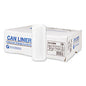 Inteplast Group High-Density Commercial Can Liners, 16 gal, 8 mic, 24" x 33", Natural, Interleaved Roll, 50 Bags/Roll, 20 Rolls/Carton (S243308N)