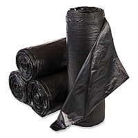 Inteplast Group High-Density Commercial Can Liner Value Pack, 60 gal, 19 mic, 38" x 58", Black, Interleaved Roll, 25 Bags/Roll, 6 Rolls/CT (VALH3860K22)