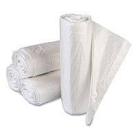 Inteplast Group High-Density Commercial Can Liner Value Pack, 60 gal, 14 mic, 43" x 46", Clear, Interleaved Roll, 25 Bags/Roll, 8 Rolls/CT (VALH4348N16)