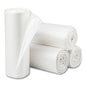 Inteplast Group High-Density Commercial Can Liners, 60 gal, 12 mic, 38" x 60", Clear, Interleaved Roll, 25 Bags/Roll, 8 Rolls/Carton (S386012N)