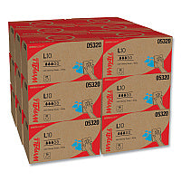 WypAll L10 Towels, POP-UP Box, 1-Ply, 9 x 10.5, White, 125/Box, 18 Boxes/Carton (05320)