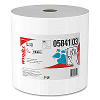 WypAll L30 Towels, 12.4 x 12.2, White, 875/Roll (05841)