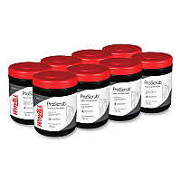 WypAll Power Clean ProScrub Pre-Saturated Wipes, 12 x 9.5, Citrus Scent, Green/White, 50/Canister, 8 Canisters/Carton (58310)