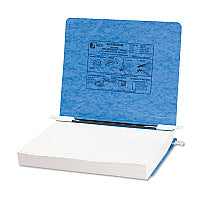 Acco PRESSTEX Covers with Storage Hooks, 2 Posts, 6" Capacity, 11 x 8.5, Light Blue (54122)