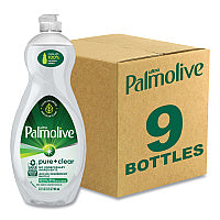 Palmolive Pure + Clear Dishwashing Liquid, Unscented, 32.5 oz Bottle, 9/Carton (US04272CT)
