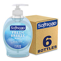 Softsoap Liquid Hand Soap Pumps, Fresh Breeze Scent, 7.5 oz, 6/Carton (US04964CT)
