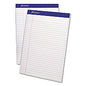 Ampad Perforated Writing Pads, Wide/Legal Rule, 50 White 8.5 x 11.75 Sheets, Dozen (20320)