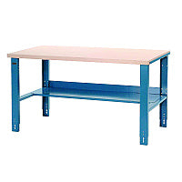 Global Industrial Industrial Workbench Bench-in-a-Box, 3,000 lbs, 60 x 30 x 29.75 to 36.75, Blue (606795)