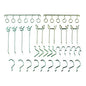 Global Industrial Pegboard Hooks, 30-Piece Assorted Hooks, Steel (606968)