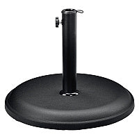 Global Industrial Umbrella Base, Round, Concrete, 33 lb Capacity, 18 x 18 x 13.5, Black (695474)
