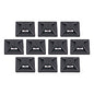 ergodyne Squids 3701 Mini Adhesive Mount Replacements, 2 lb Max Safe Working Capacity, 0.9" Long, Black,10/Pack (19702)