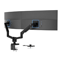 Mount-It! ProFlex Desk Mount for Dual Monitor - Matte Black