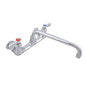 BK Resources WorkForce Standard Duty Faucet, 4.62" Height/12" Reach, Chrome-Plated Brass (BKF8W12M)