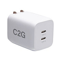 C2G Dual USB-C Power Adapter - 65W power adapter - USB-C - 65 Watt
