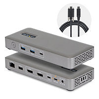 StarTech USB4 Docking Station, Driverless Dual 4K for macOS / Windows, Univ