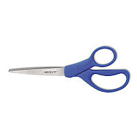 Westcott Preferred Line Stainless Steel Scissors, 8" Long, 3.5" Cut Length, Straight Blue Handle (41218)