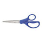 Westcott Preferred Line Stainless Steel Scissors, 8" Long, 3.5" Cut Length, Straight Blue Handle (41218)