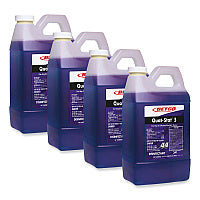 Betco Quat-Stat 5 Disinfectant - FASTDRAW 44 Concentrate - 67.6 fl oz (2.1 quart) - Lavender Scent - Deodorant, Spill Proof - Purple - 4 / Carton (3414700)