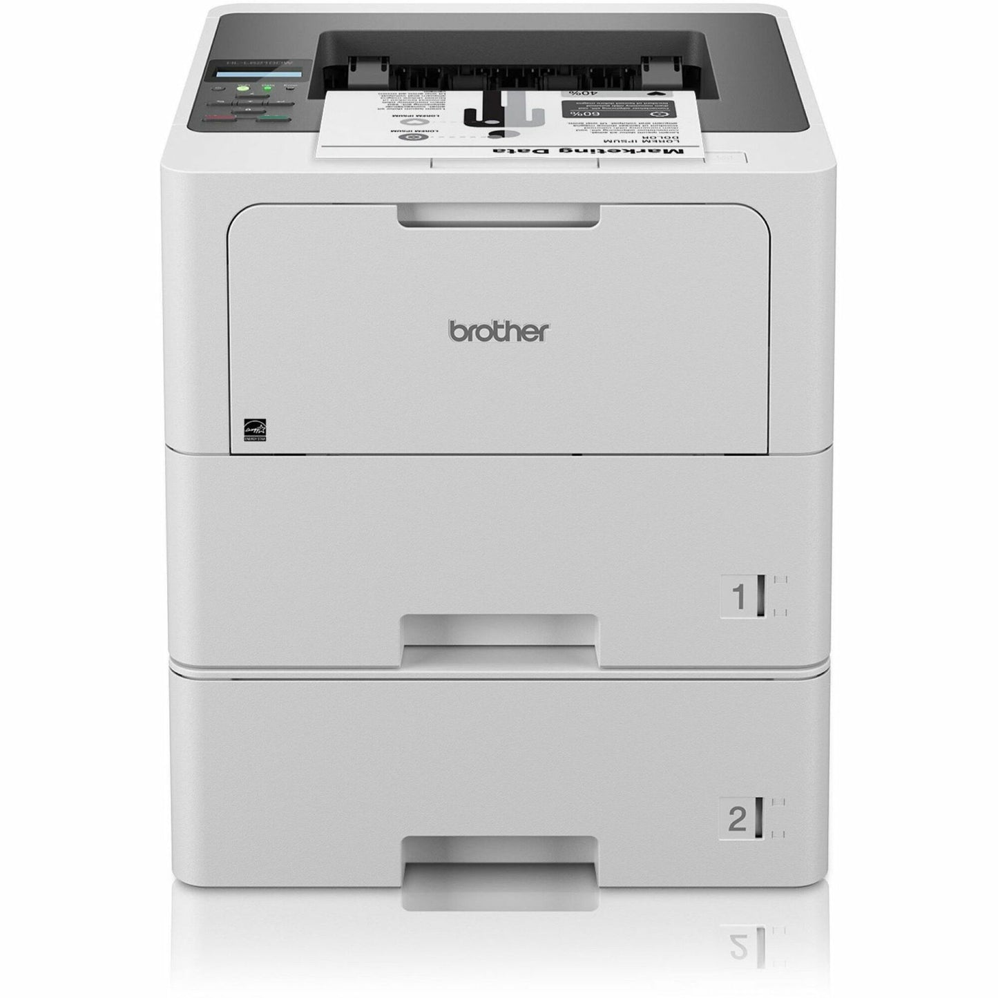 Brother HL-L6210DWT Business Monochrome Laser Printer with Dual Paper Trays